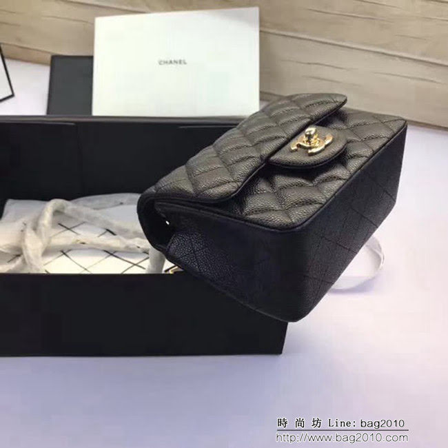 香奈兒CHANEL 升級版A1115全新經典小羊皮金銀鏈條單肩斜挎包 DSC1787